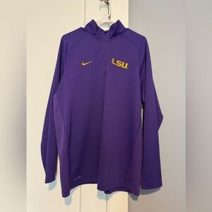 Men’s LSU Nike Dri-FIT 1/4 Zip Size L